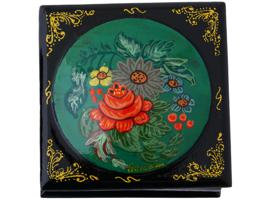 VINTAGE RUSSIAN MSTERA LACQUER WOODEN TRINKET BOXES