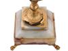 ANTIQUE FRENCH LOUIS XVI ONYX AND GILT BRONZE LAMP PIC-10