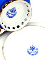 19TH C RUSSIAN KUZNETSOV PORCELAIN CUP AND SAUCER