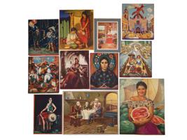 COLLECTION OF MID 20TH CEN MEXICAN COLOR ART PRINTS