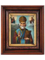 ANTIQUE RUSSIAN ICON OF SAINT NICHOLAS OF MYRA