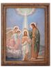 FRAMED ORTHODOX ICON PAINTING BAPTISM OF CHRIST PIC-0