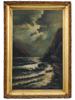 ANTIQUE SEASCAPE OIL PAINTING BY HENDRIK DE HAAS PIC-0