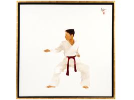 VIETNAMESE KARATE OIL PAINTING BY NGUYEN THANH BINH