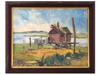 AMERICAN LANDSCAPE OIL PAINTING BY WALTER HUBER PIC-0
