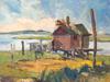 AMERICAN LANDSCAPE OIL PAINTING BY WALTER HUBER PIC-1