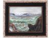 FRAMED SEASCAPE OIL PAINTING BY R. SMIGIEL PIC-0