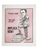 VINTAGE AMERICAN NEW YORK NIXON IMPEACHMENT POSTERS