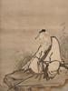 ANTIQUE CHINESE IMMORTAL WATERCOLOR PAINTING FRAMED PIC-1
