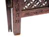 ANTIQUE FOUR PANEL WOOD CARVED ROOM DIVIDER PIC-5