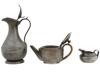ANTIQUE ENGLISH ARTS AND CRAFTS PEWTER TABLEWARE SET PIC-2