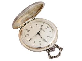 ANTIQUE GENEVE STERLING SILVER POCKET WATCH