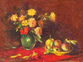 RUSSIAN STILL LIFE OIL PAINTING BY ANATOLE EFIMOFF