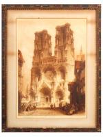 NOTRE DAME DE PARIS ETCHING BY JAMES AND HENRY BREWER