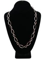 VINTAGE STERLING SILVER CHAIN LINK NECKLACE