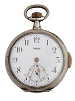 ANTIQUE 800 SILVER MUSICAL POCKET WATCH BY TISSOT