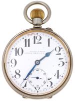 MAPPIN AND WEBB SILVER POCKET WATCH WITH DESK STAND