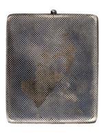 ANTIQUE GERMAN SILVER NIELLO CHECK CIGARETTE CASE