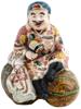 JAPANESE MEIJI GLAZED PORCELAIN DAIKOKU FIGURINE PIC-0