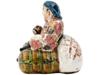 JAPANESE MEIJI GLAZED PORCELAIN DAIKOKU FIGURINE PIC-2