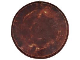 JAPANESE MEIJI GILT AND PATINATED BRONZE WALL PLATE