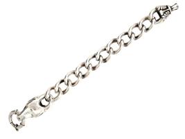 VINTAGE STERLING SILVER DRAGON CHAIN BRACELET