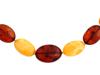 VINTAGE MIXED NATURAL AMBER BEADED NECKLACE PIC-2