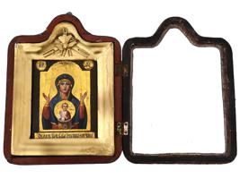 RUSSIAN ICON MOTHER OF GOD INEXHAUSTIBLE CHALICE