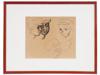 ATTR TO MARC CHAGALL INK DRAWING OF A VIOLINIST PIC-0