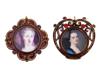 JAY STRONGWATER JEWELED PORTRAIT FRAME PENDANTS PIC-0