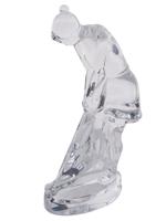 BACCARAT FRENCH CRYSTAL LADY GOLFER FIGURINE