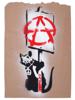 ENGLISH ANARCHIST RAT STENCIL ARTWORK PIC-1