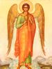 ANTIQUE RUSSIAN ICON OF ARCHANGEL RAFAEL SIGNED PIC-1