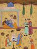 ANTIQUE INDO PERSIAN MUGHAL PAINTINGS WITH MANUSCRIPT PIC-2