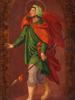 ANTIQUE OIL ON METAL PAINTING PORTRAYING ST. THOMAS PIC-1