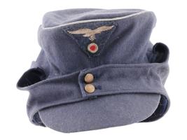 WWII NAZI GERMAN LUFTWAFFE PEAKED WOOL FIELD CAP