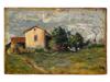 CHAIM SOUTINE PAYSAGE MAISON RUSSIAN OIL PAINTING PIC-1