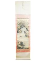 ANTIQUE CHINESE LANDSCAPE WATERCOLOR PAINTING SIGNED