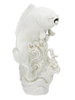 ANTIQUE CHINESE BLANC DE CHINE SCULPTURE OF FISH