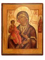 ANTIQUE RUSSIAN ICON OUR LADY WITH THREE HANDS
