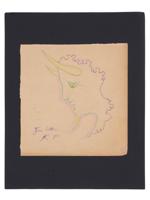 1959 PENCIL DRAWING WITH DEDICATION BY JEAN COCTEAU