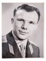 SOVIET PHOTO AUTOGRAPHED BY ASTRONAUT YURI GAGARIN