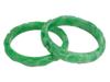 CHINESE HAND CARVED JADE BANGLE BRACELETS AMULETS PIC-0