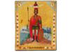 ANTIQUE RUSSIAN ORTHODOX JOHN THE WARRIOR ICON PIC-0