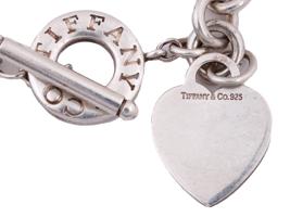 TIFFANY STERLING SILVER NECKLACE WITH HEART CHARM