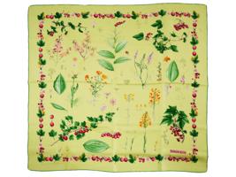 VINTAGE FLORAL DESIGN SILK SCARF BY TIFFANY AND CO