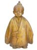 JAPANESE SHOWA GILT BRASS FIGURE OF A YOUNG MONK PIC-0