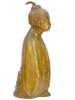 JAPANESE SHOWA GILT BRASS FIGURE OF A YOUNG MONK PIC-1