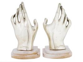 LIMITED EDITION HAND BOOKENDS BY LORENZO QUINN