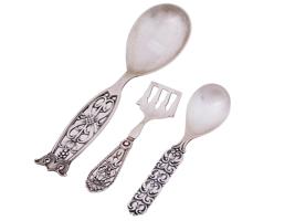 ANTIQUE DANISH STERLING SILVER CUTLERY BY MAGNUS AASE